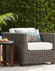Outdoor Lounge Furniture Patio Sets Pottery Barn Chairs Ottomans