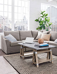 Small E Sectionals Pottery Barn Small Es