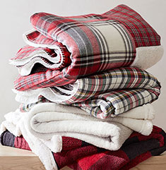Throws Throw Blankets Decorative Pottery Barn Plaid