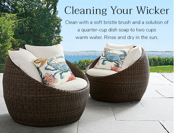 Wicker Furniture Patio Sets Pottery Barn Outdoor Furniture