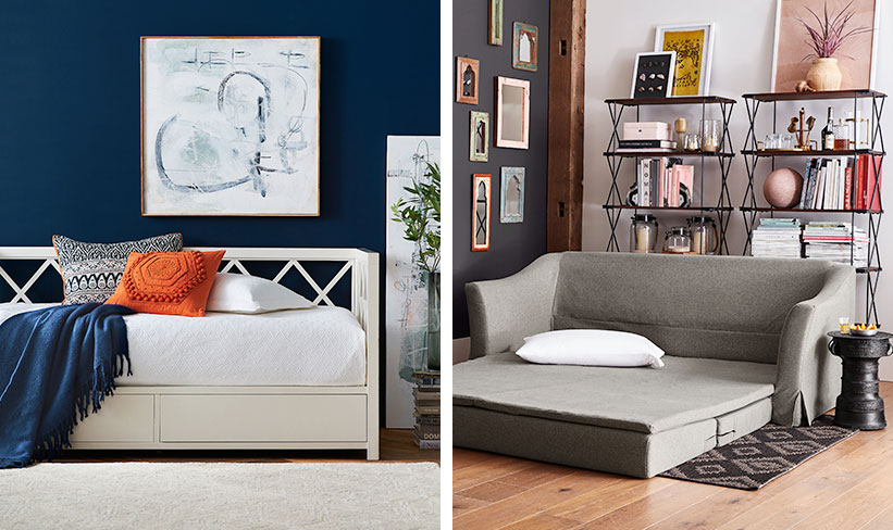 How To Choose Between A Daybed Or Sleeper Sofa Pottery Barn Daybed Or Sleeper Sofa