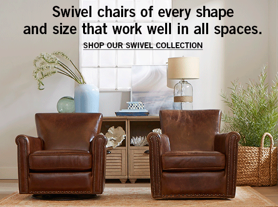 Leather Armchairs Pottery Barn Swivel Chairs