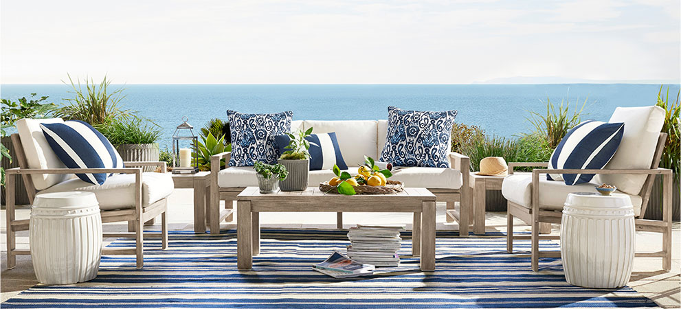 Outdoor Wood Dining Sets Patio Pottery Barn Wood Outdoor Furniture