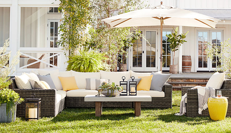 Wicker Furniture Patio Sets Pottery Barn
