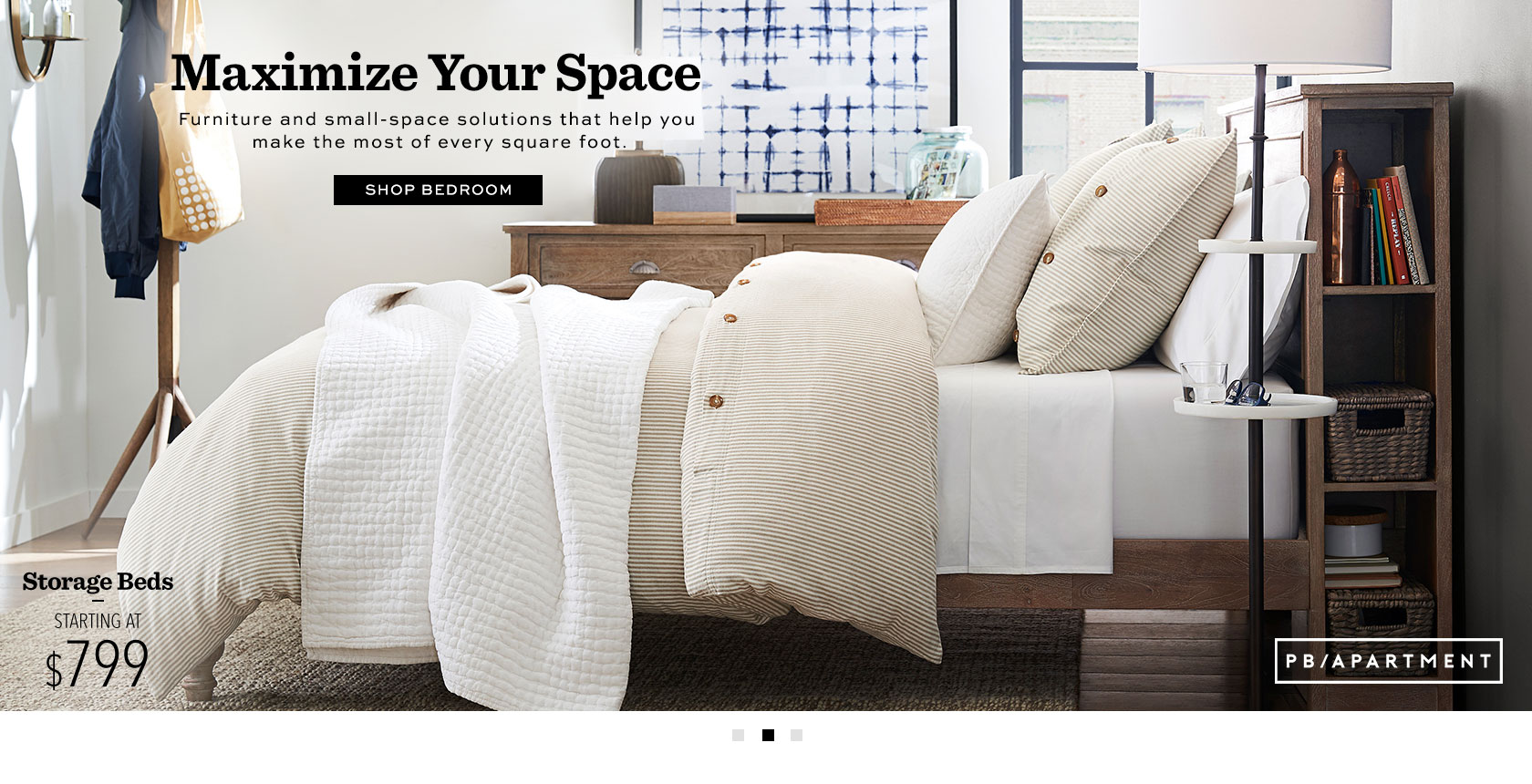 Furniture For Apartments Small Es Pottery Barn