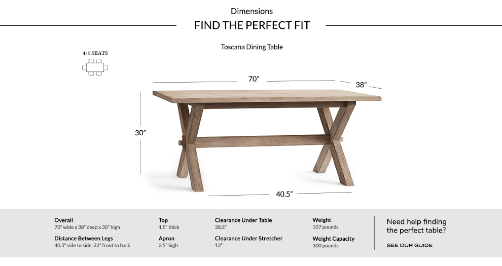 Toscana Dining Table Seadrift Pottery Barn Dimensions Table Toscana Dining V2