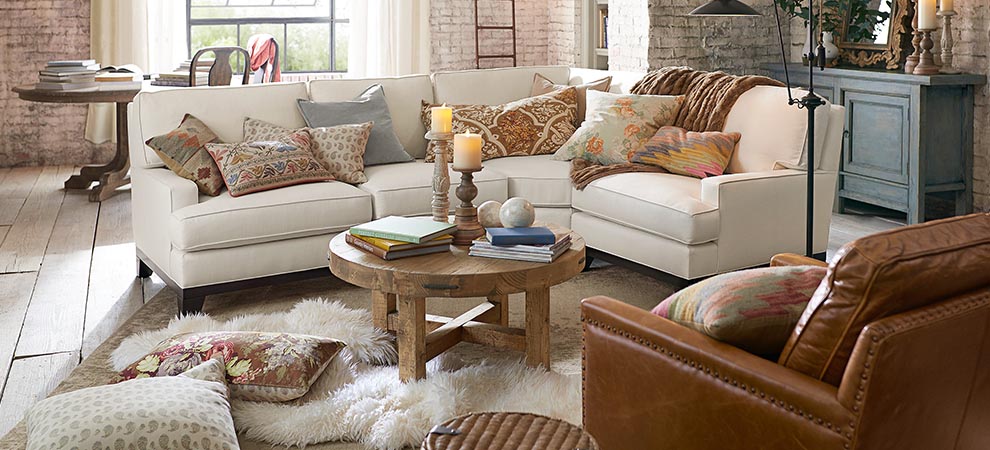 Seabury Sectional Al Vintage Living Room Pottery Barn