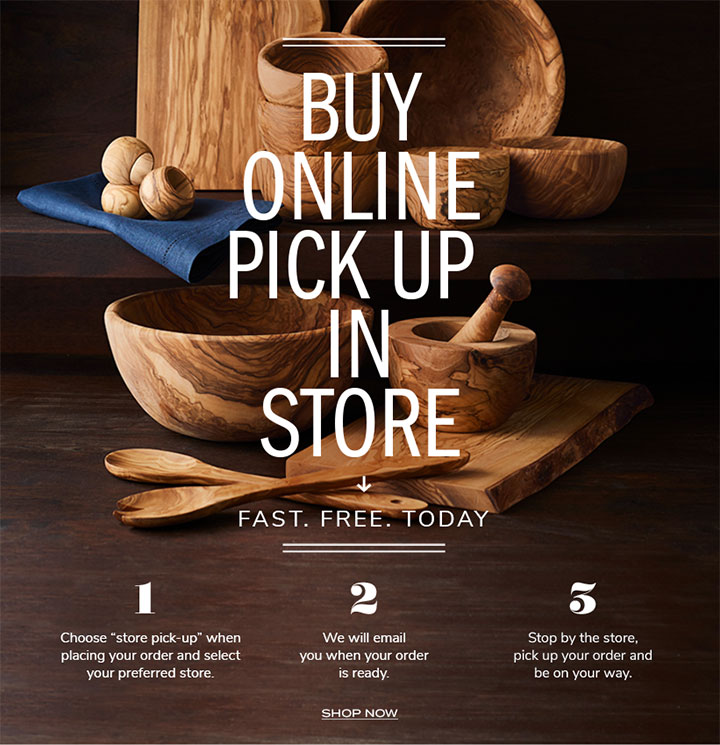 Buy Online Pick Up In Store Pottery Barn