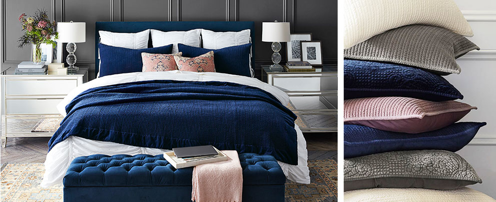 Velvet Bedding Pottery Barn