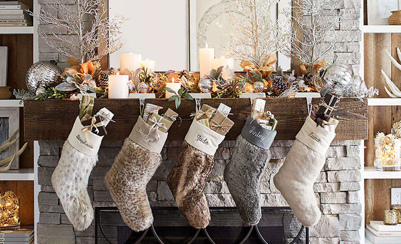 How To Decorate Your Mantel For Christmas Pottery Barn