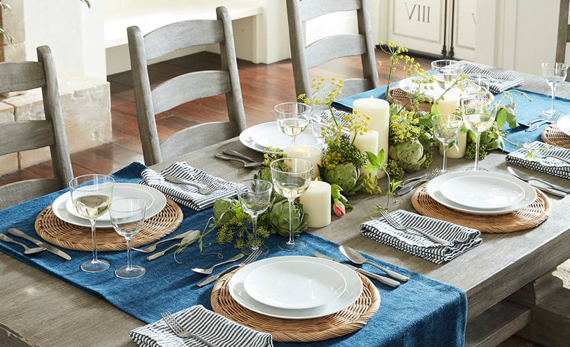 5 Ways To Decorate A Table With A Runner Pottery Barn