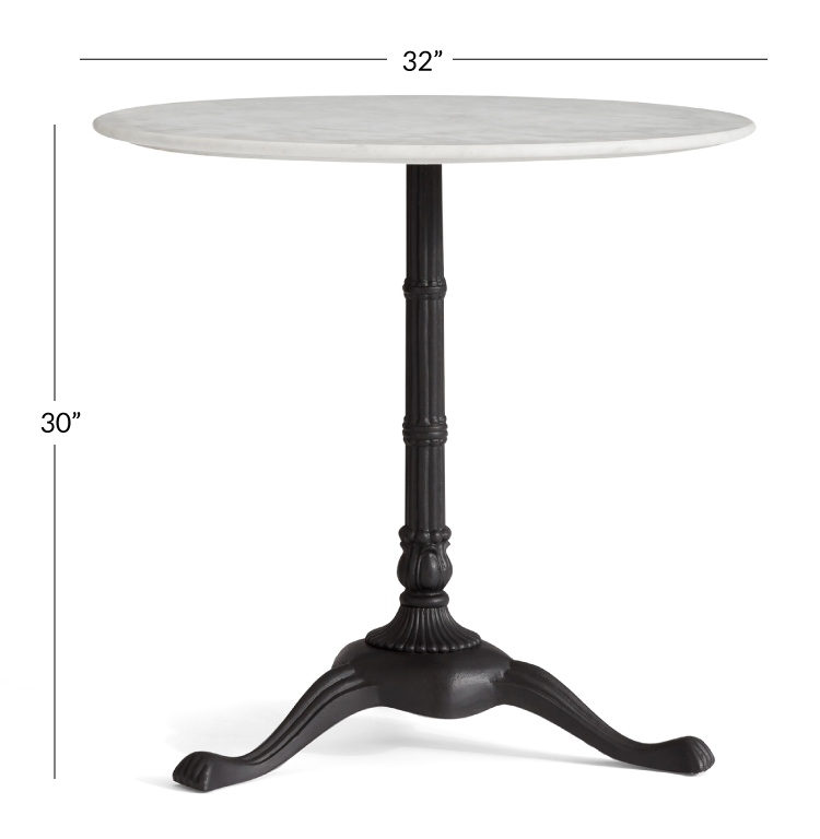 Rae Round Marble Bistro Table