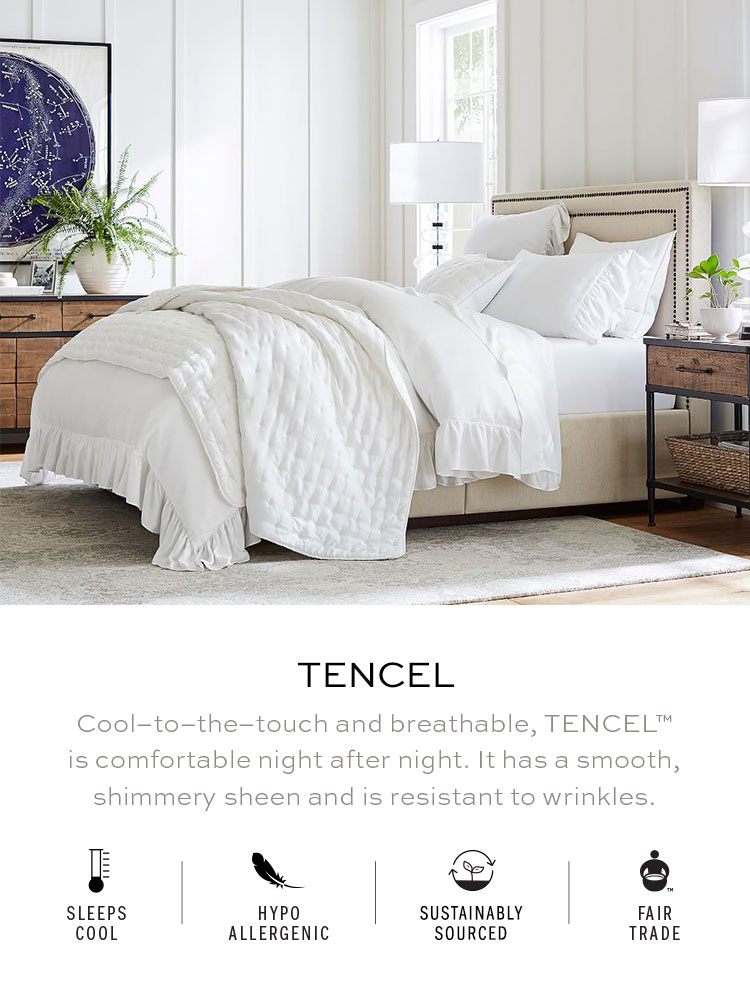 Quilts Amp Coverlets Tencel Bedding Shop Pottery Barn