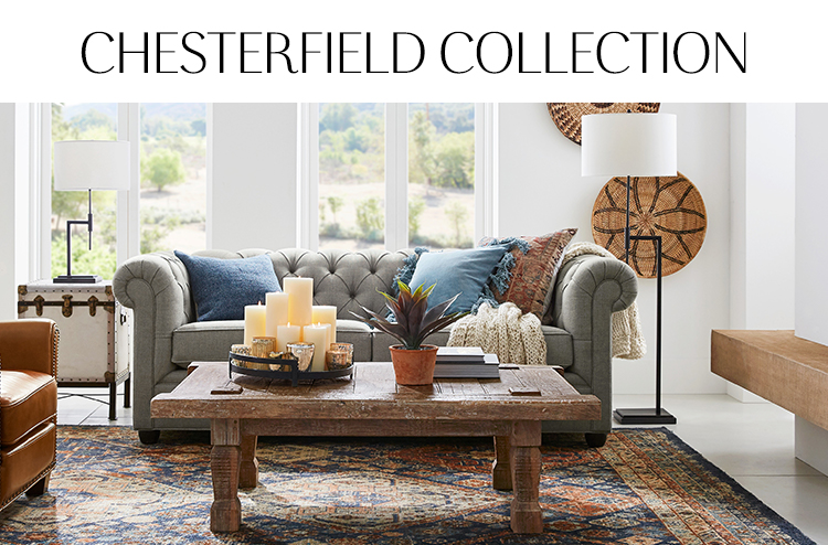 Chesterfield Sofas Chesterfield Sectionals Pottery Barn