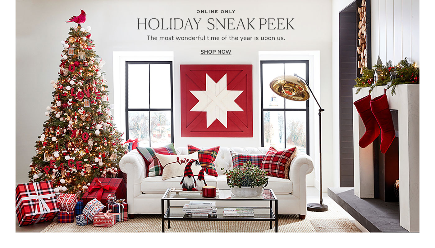 Christmas Shop Pottery Barn