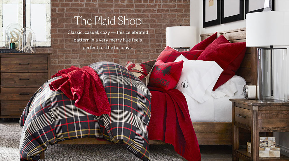 Clearance Plaid Shop Bedding Pottery Barn