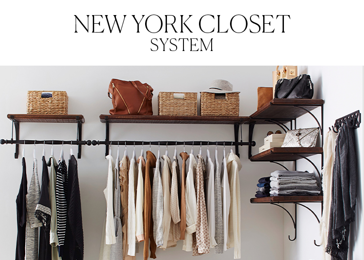 New York Organization System Closet Storage Systems Pottery Barn