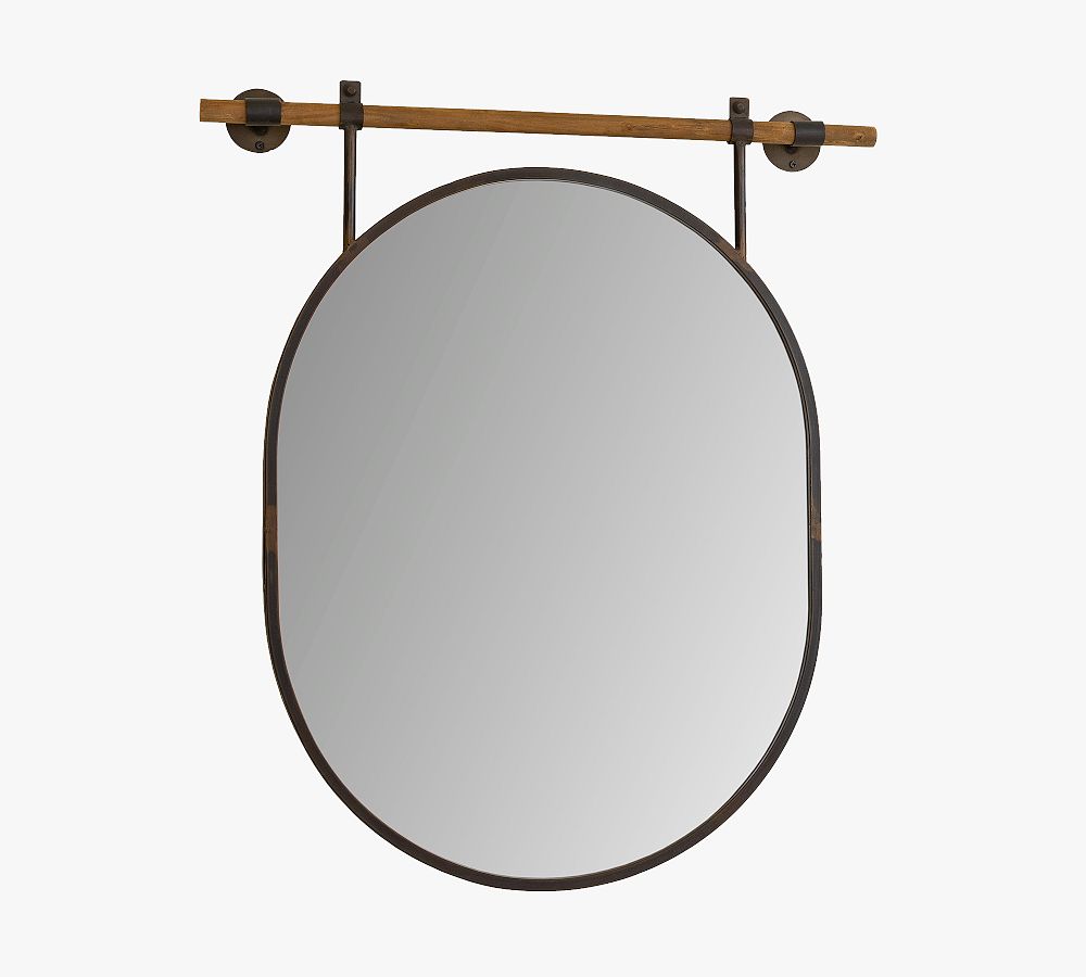 Online Designer Bedroom Cooper Oval Wall Mirror, 29