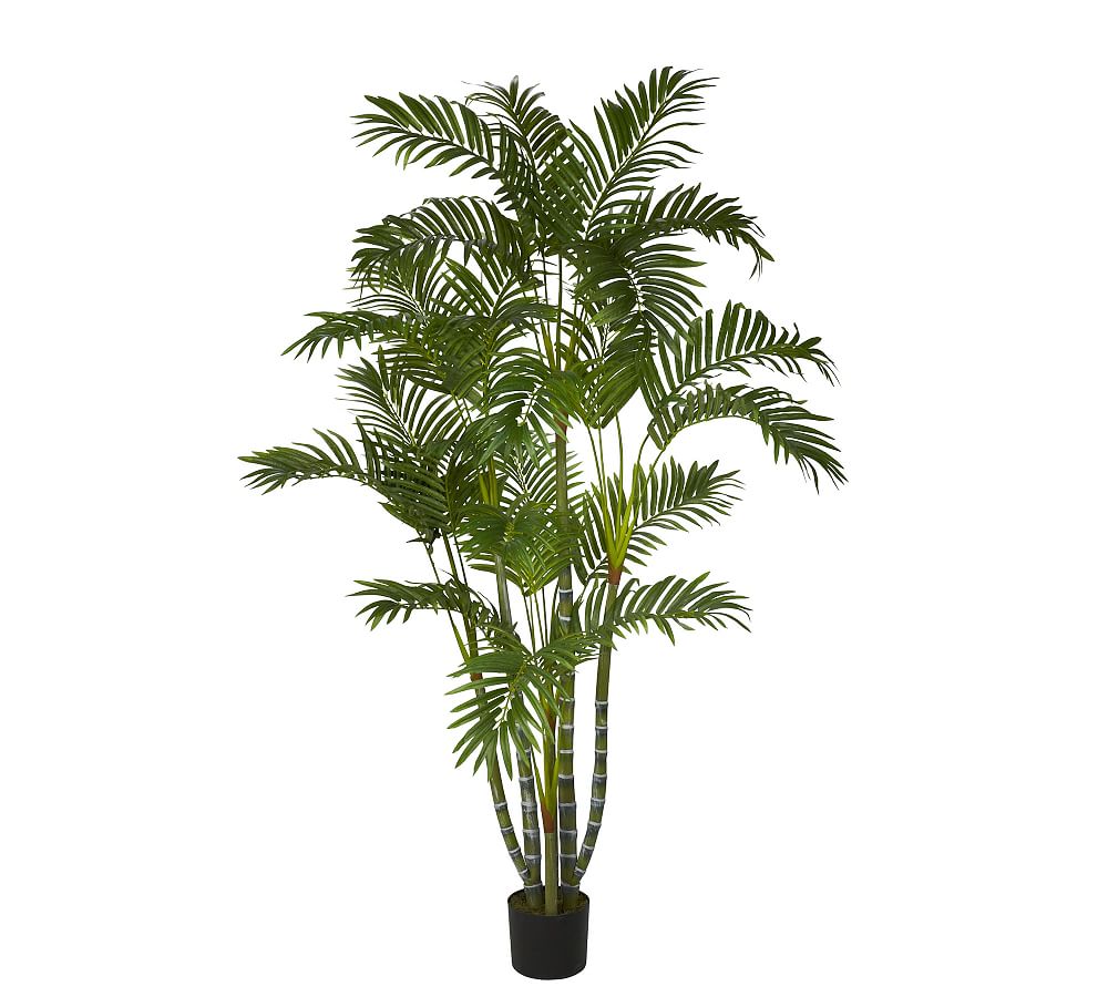 Online Designer Combined Living/Dining Faux Narrow Areca Palm Tree, 5'