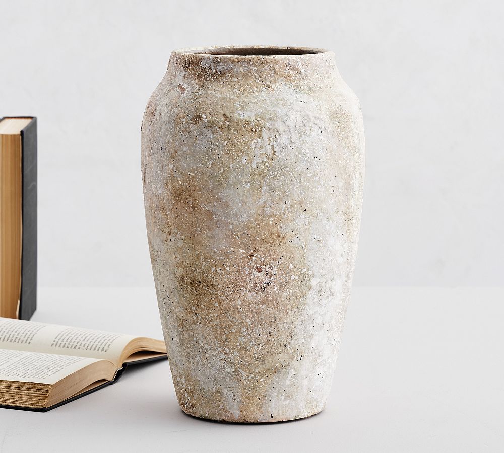 Online Designer Other Artisan Handcrafted Terracotta Vase, Urn, Natural