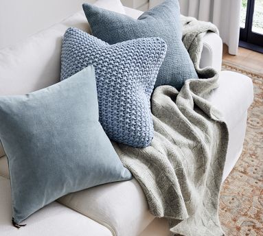 Online Designer Bedroom Everywhere Velvet Pillow & Down Feather Insert Bundle, 20