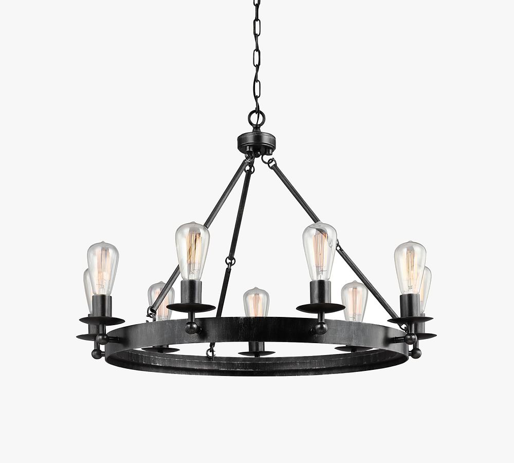 Online Designer Kitchen Rosswood Metal Chandelier, Large 31