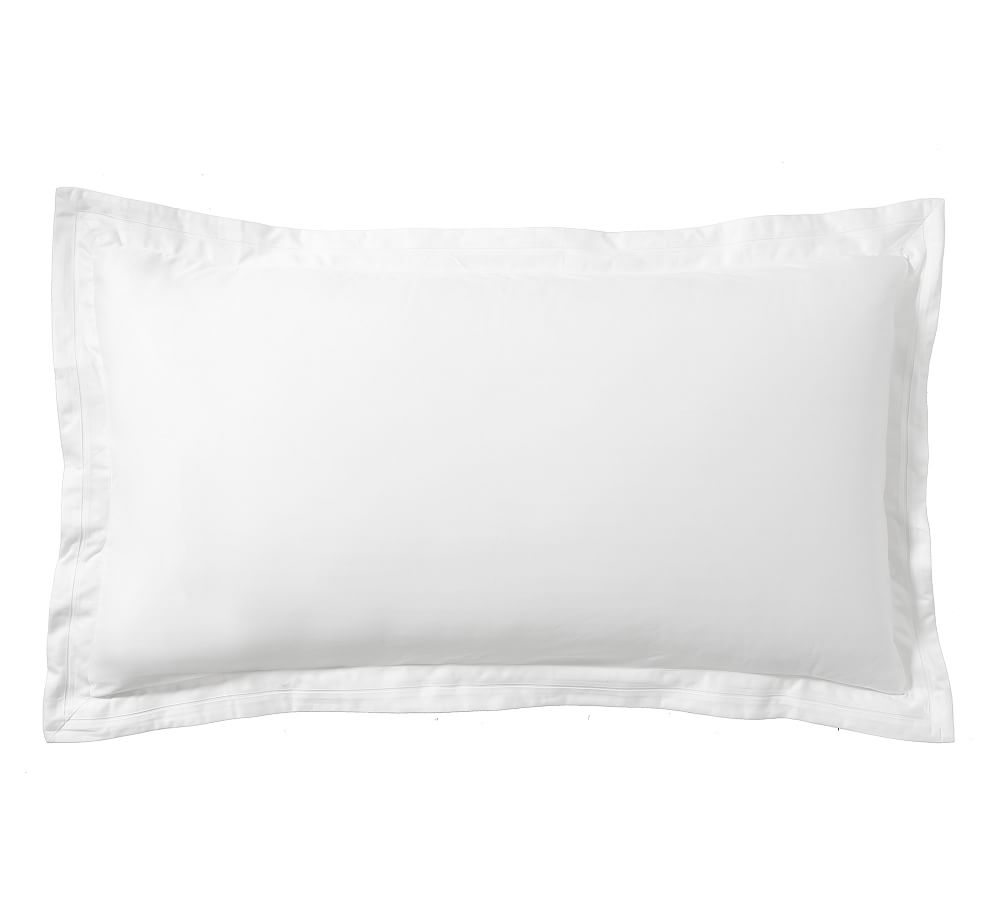 Online Designer Bathroom White 700 Thread Count Sateen Sham, King