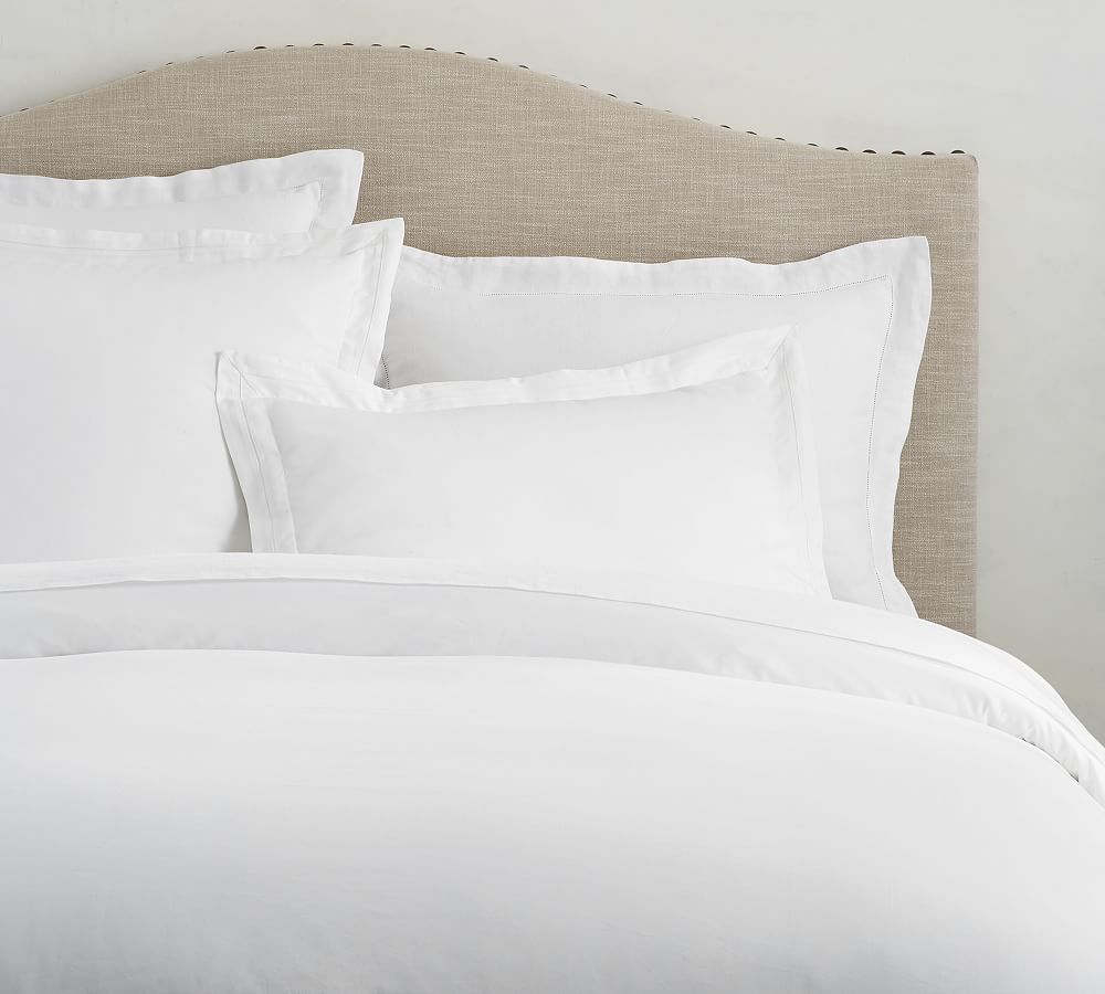 Online Designer Bathroom White 700 Thread Count Sateen Duvet Cover, King/Cal. King