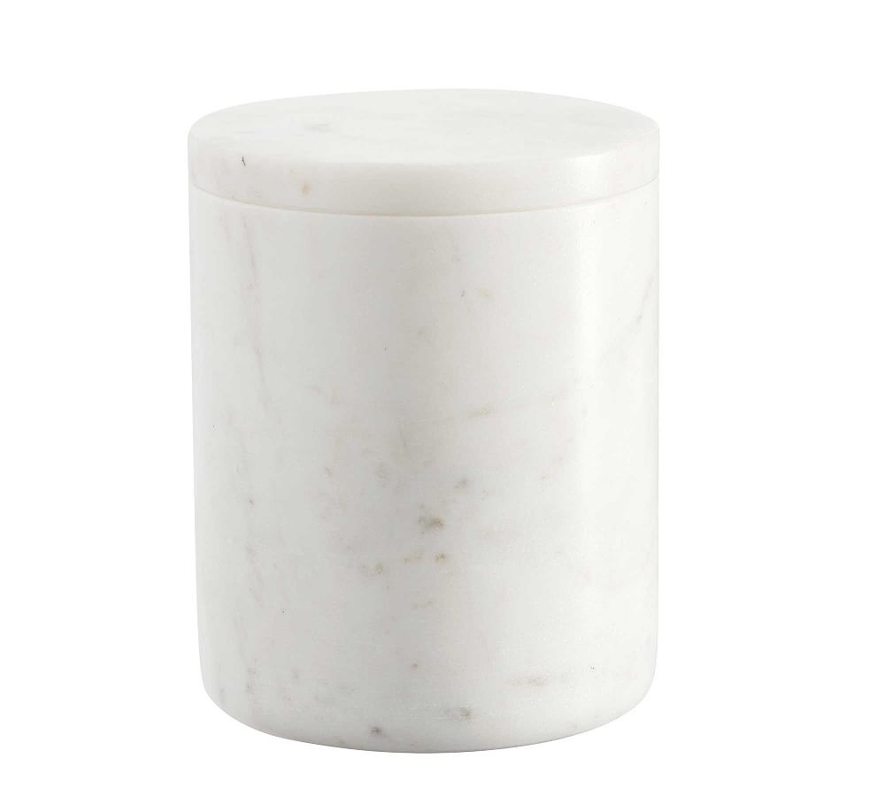 Online Designer Bathroom Frost Marble Accessories, Canister