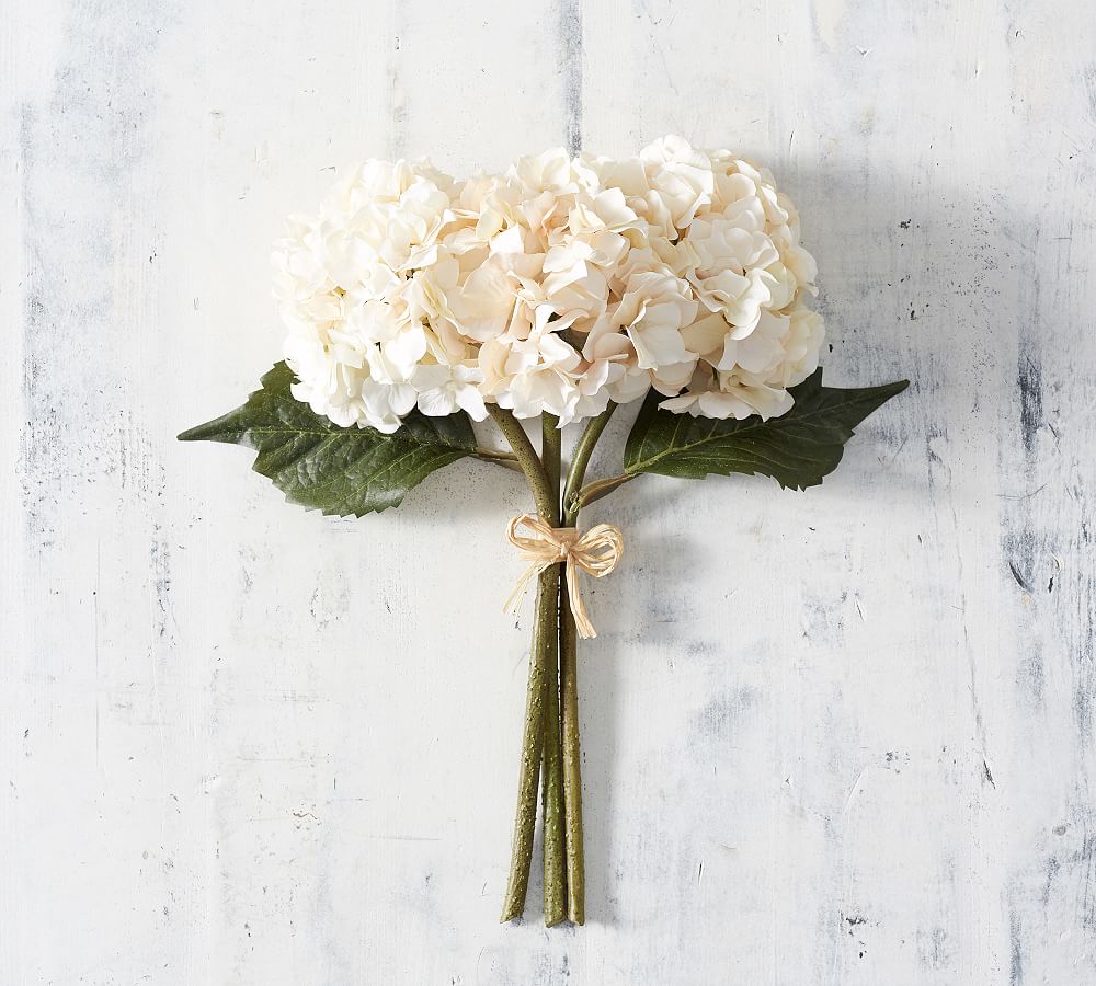 Online Designer Home/Small Office Lace Hydrangea Bundle - Ivory