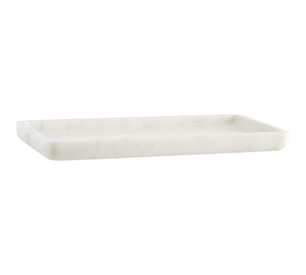 Online Designer Bathroom Frost Marble Accessories, Tray