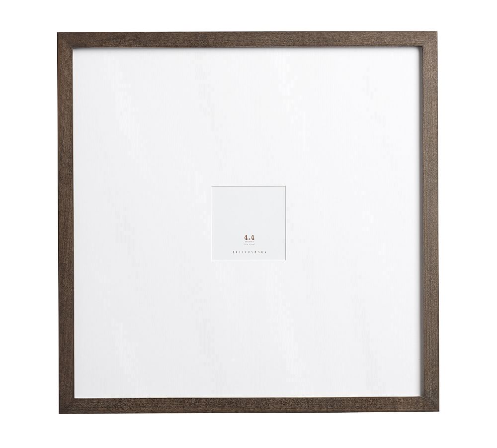 Online Designer Other Wood Gallery Oversized Frame, 4x4 (18x18 overall) - Charcoal