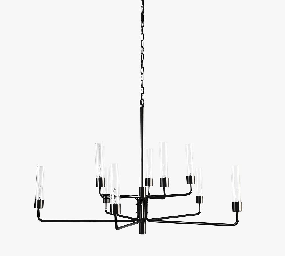 Online Designer Bedroom Westburn Iron Chandelier, Black