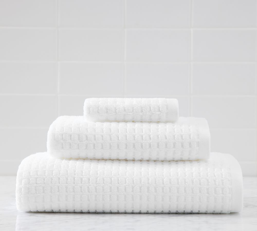 Online Designer Other Waffle Terry Towels, White, Set of 3