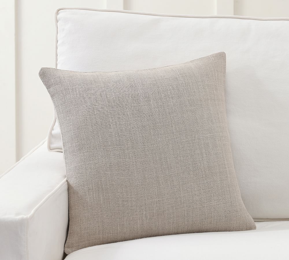 Online Designer Combined Living/Dining Belgian Linen Pillow & Down Alternative Insert Bundle, 18