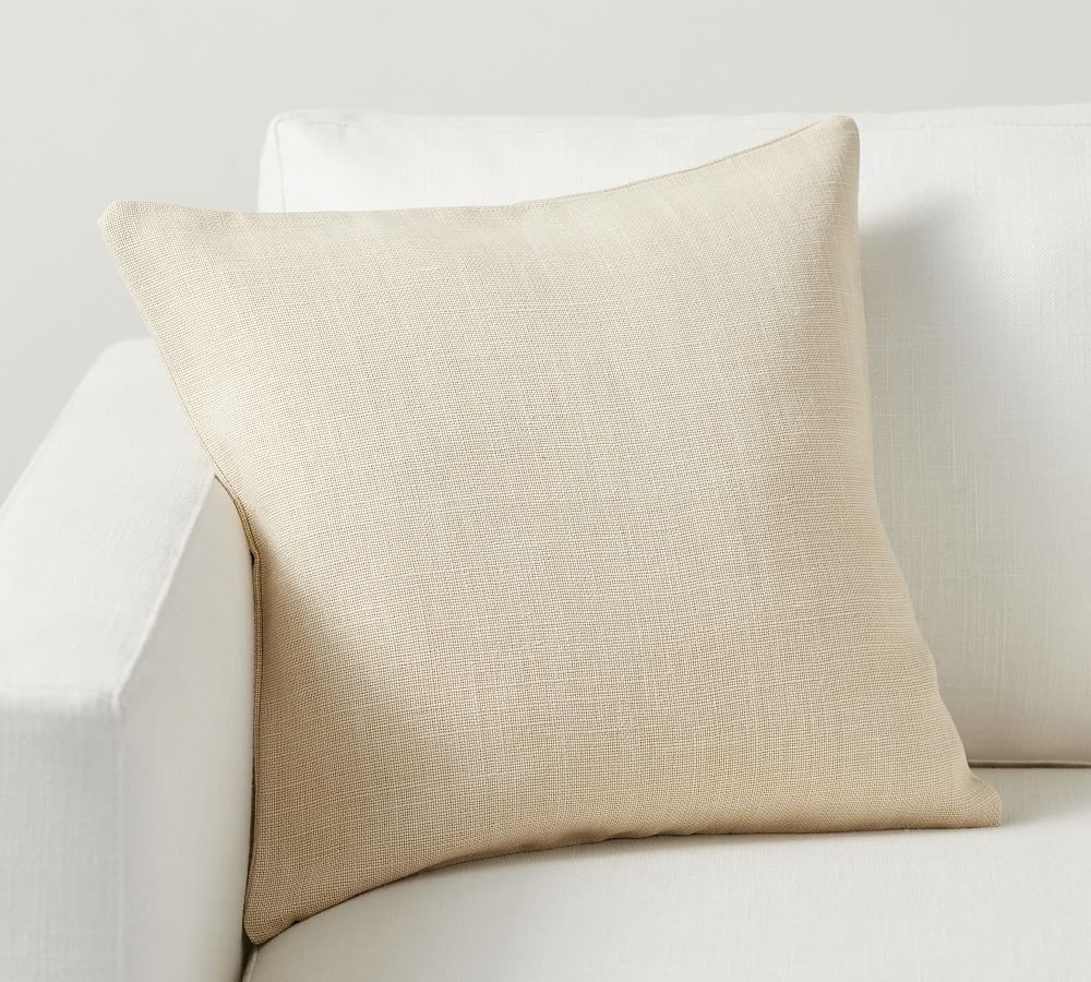 Online Designer Combined Living/Dining Belgian Linen Pillow & Down Alternative Insert Bundle, 18