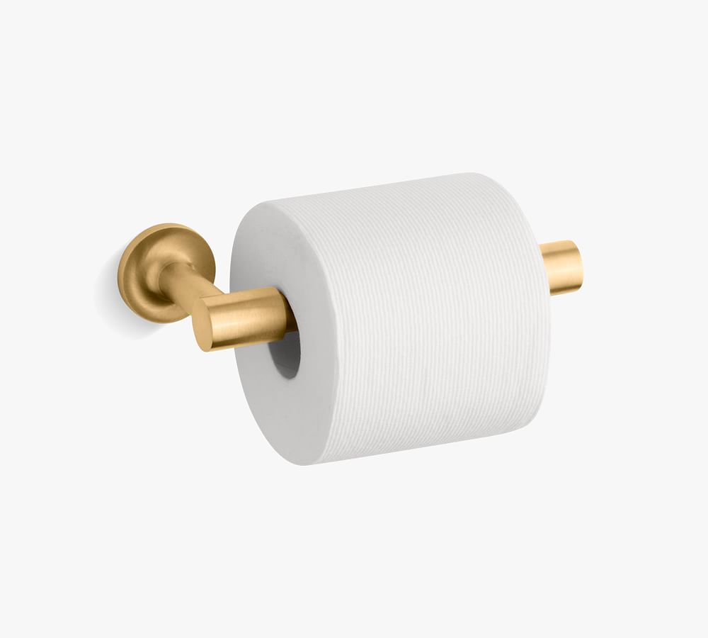 Online Designer Bathroom Kohler Purist(R) Toilet Paper Holder, Brushed Brass