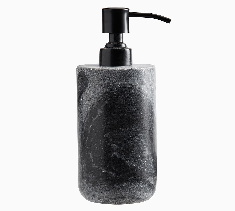 Online Designer Bathroom Marble Accessories, Soap Pump, Black