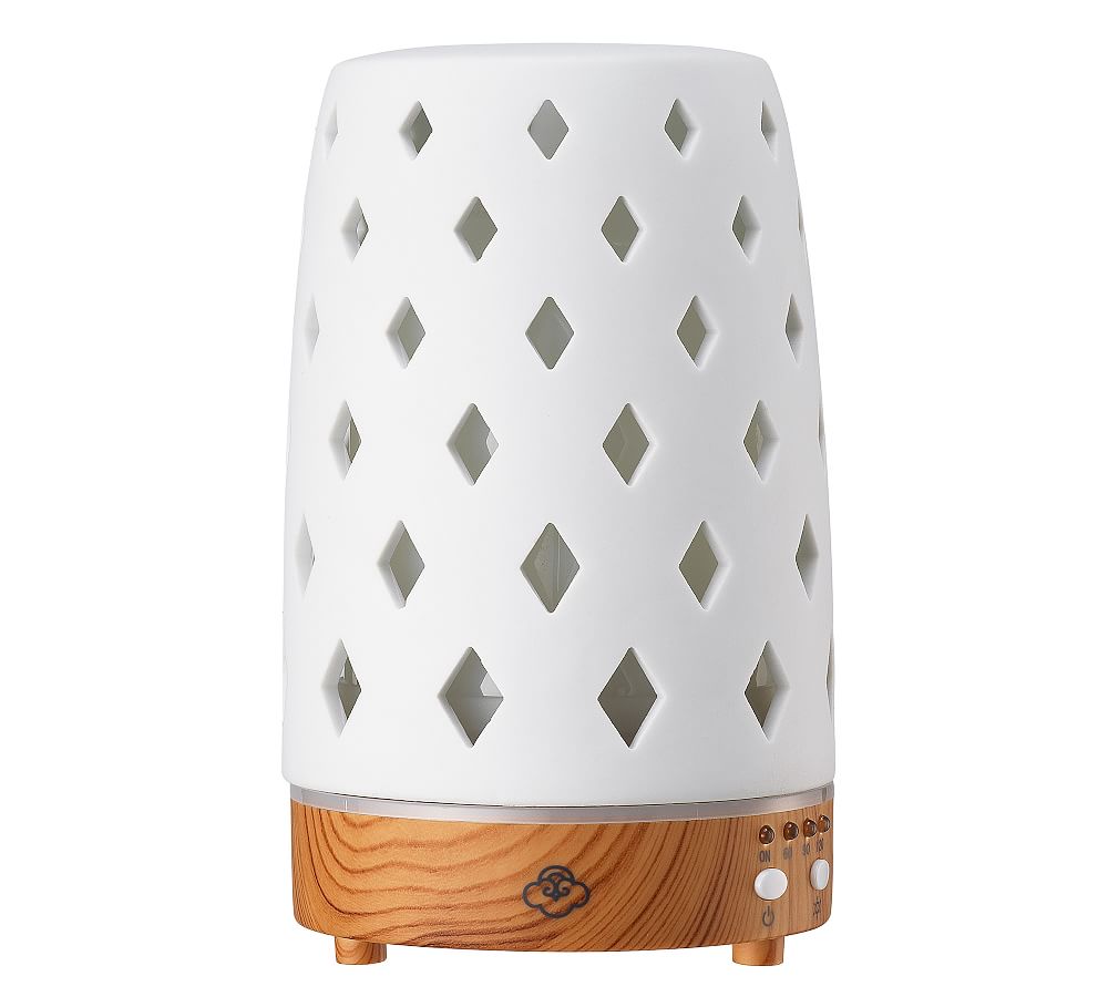 Cream Diamond Ultrasonic Essential Oil Diffuser
