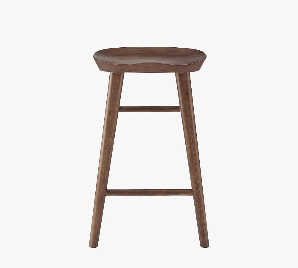 Pottery Barn Vira Counter Stool Walnut