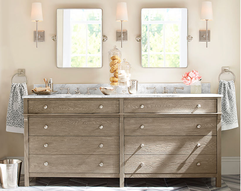 Combining Lighting and Paint Colors to Brighten Your Bathroom Pottery