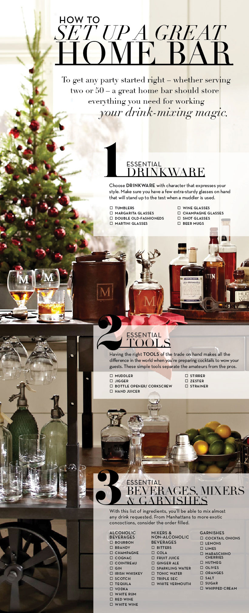 How to Set Up a Home Bar | Pottery Barn How to Set Up a Home Bar | Pottery Barn