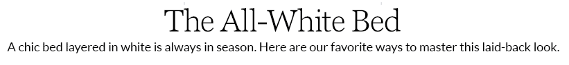 White Bedding White Bedding