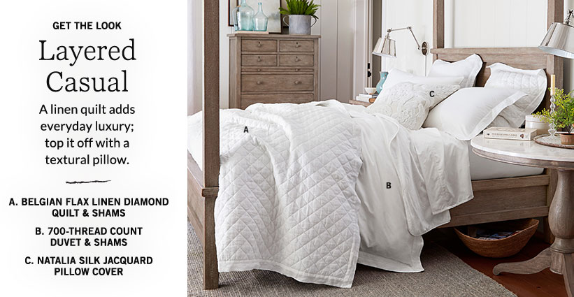 White Bedding Pottery Barn All White Bed