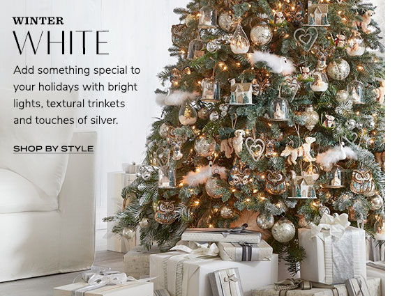 Christmas 2018: Decorations, Holiday Ornaments & Lights Pottery Barn Winter White - Christmas 2018: Decorations, Holiday Ornaments & Lights Pottery Barn