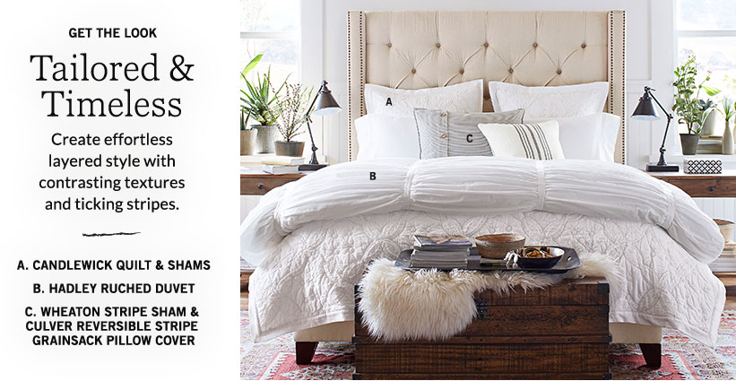White Bedding Pottery Barn All White Bed
