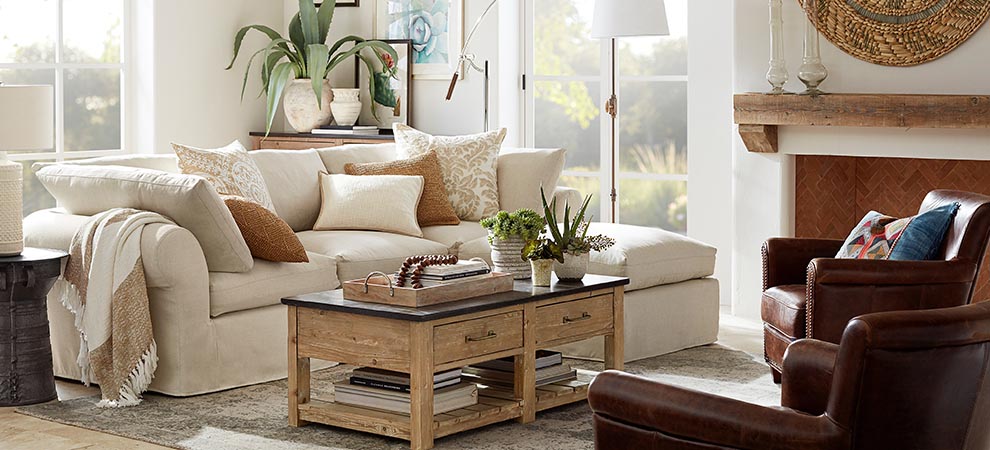 PB Air Sectional Natural Living Room PB Air Sectional Natural Living Room