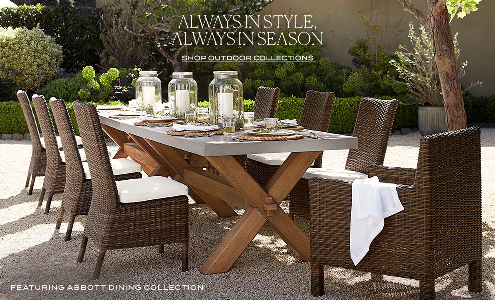 patio furniture, outdoor furniture & outdoor decor | pottery barn