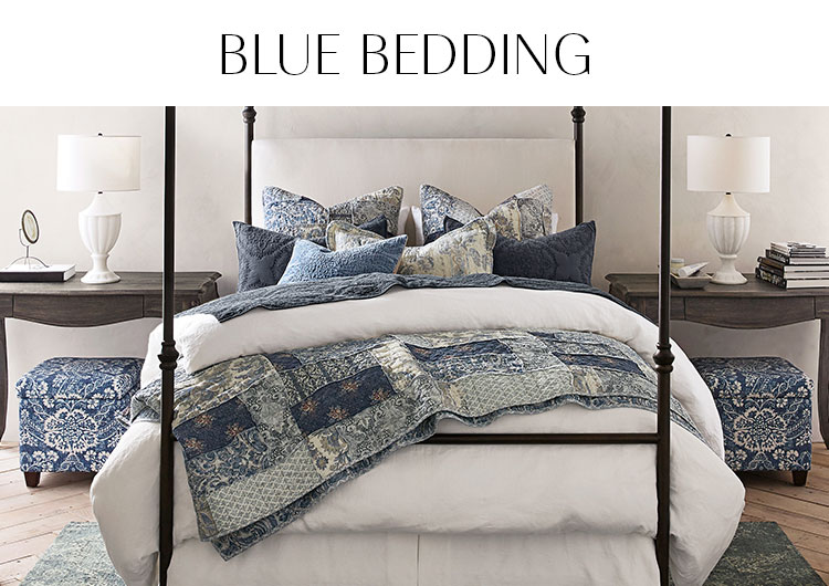 Pottery Barn Blue Bedding
