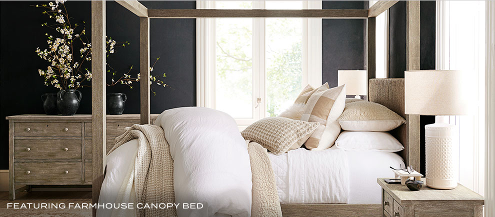 Bedroom Sets Furniture Collections Pottery Barn Farmhouse Canopy